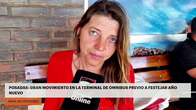 Posadas: Gran movimiento en la Terminal de Ómnibus previo a festejar año nuevo