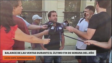 Balance de las ventas durante el último fin de semana del año
