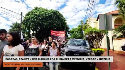 Posadas: Realizan una marcha por el día de la Memoria, Verdad y Justicia