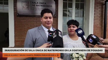 Inauguración Sala Única de Matrimonio en la Costanera de Posadas