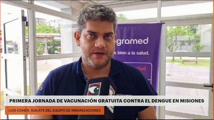 PRIMERA JORNADA DE VACUNACIÓN GRATUITA CONTRA EL DENGUE EN MISIONES