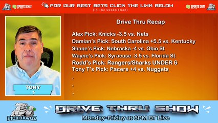 Live Free NBA NHL NCAAB Picks Drive Thru Show 1-23-2024