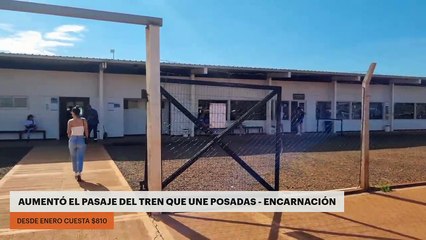 AUMENTÓ EL PASAJE DEL TREN QUE UNE POSADAS - ENCARNACIÓN