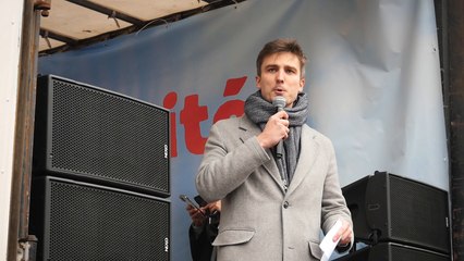 Léon deffontaine à la marche pour la liberté, l’égalité, la fraternité