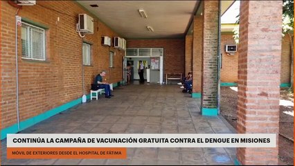 Continúa la campaña de vacunación gratuita contra el dengue en Misiones