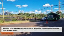 MISIONES, EN ALERTA NARANJA POR RIESGO DE INCENDIOS: ESTE MIÉRCOLES ARDIÓ UN PASTIZAL EN POSADAS