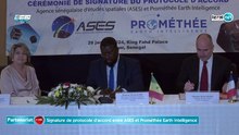 En direct: Cérémonie de signature de protocole d'accord entre l'ASES et Prométhée Earth Intelligence