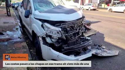 Una camioneta perdió el control e impactó en un local comercial de Posadas
