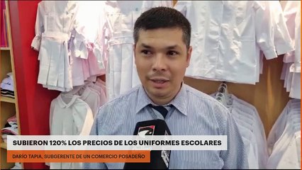 SUBIERON 120% LOS PRECIOS DE LOS UNIFORMES ESCOLARES