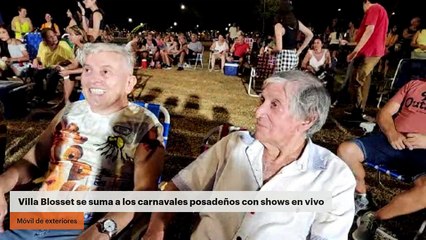 Villa Blosset se suma a los carnavales posadeños con shows en vivos