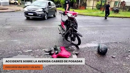 Ahora | Siniestro vehicular sobre la avenida Cabred de Posadas