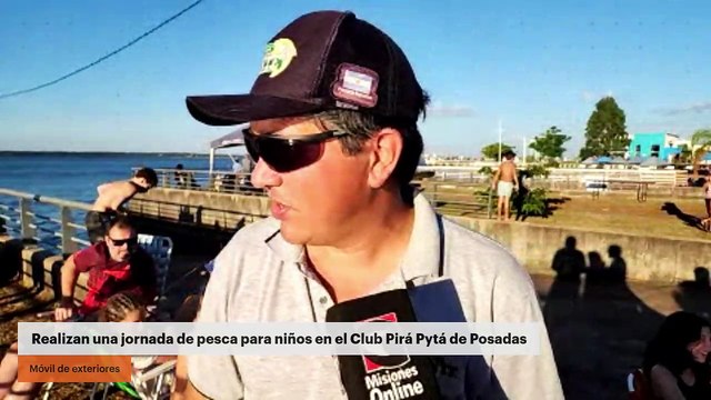 Realizan una jornada de pesca para niños en el Club Pirá Pytá de Posadas