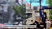 Se incendió un transformador en el microcentro de Posadas