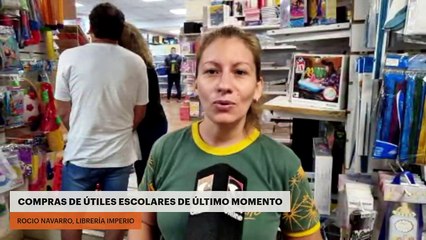 Compras de útiles escolares de último momento