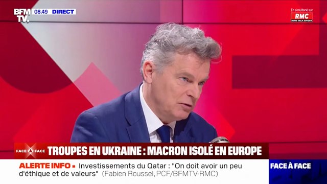 Fabien Roussel invité de la matinale de BFMTV