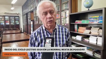 Inicio del ciclo lectivo 2024 en la Normal Mixta de Posadas