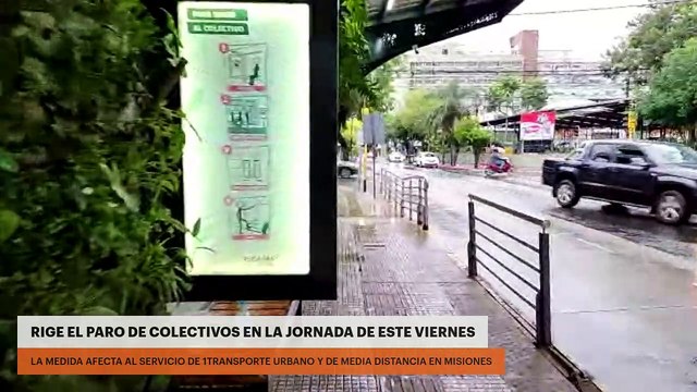 Misiones | Comenzó a las 0 horas un paro por 24 horas hoy en el transporte urbano y de media distancia