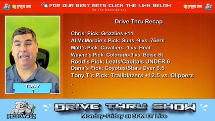 Live Free NBA NHL MLB NCAAB Picks Drive Thru Show 3-20-2024