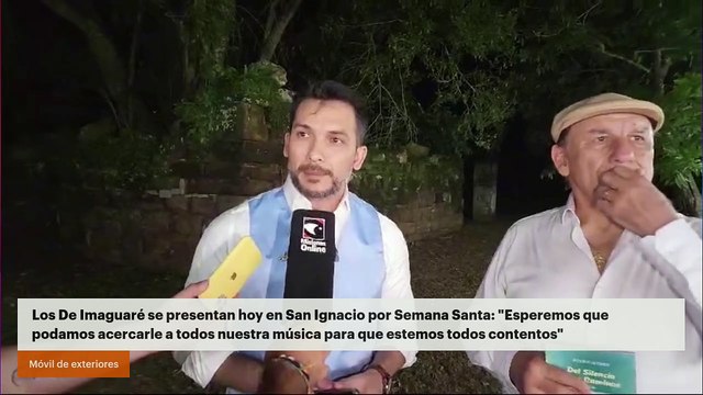 Los De Imaguaré se presentan hoy en San Ignacio por Semana Santa: Esperemos que podamos acercarle a todos nuestra música para que estemos todos contentos
