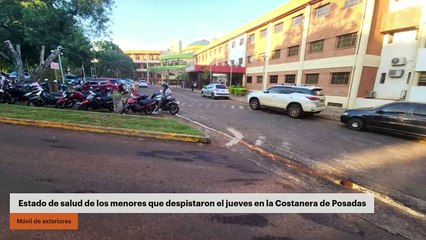 Estado de salud de los menores que despistaron el jueves en la Costanera de Posadas