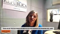 Tras 45 de trayectoria en medios Alicia Soroka se despide del aire