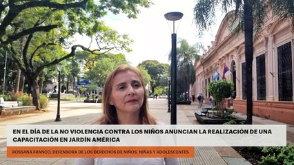 En el día de la No Violencia contra los Niños anuncian la realización de una capacitación en Jardín América