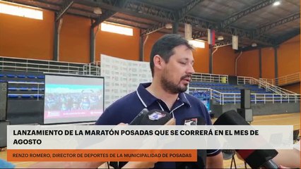 Se realizó el lanzamiento de la Maratón Posadas que se correrá en el mes de agosto