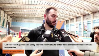 La Selección Argentina de Vóley entrena en el CEPARD antes de su enfrentamiento con Cuba este viernes