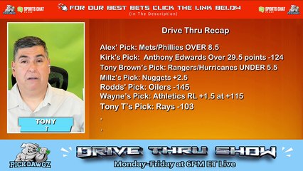 Live Free NBA MLB NHL Picks Drive Thru Show 5-16-2024