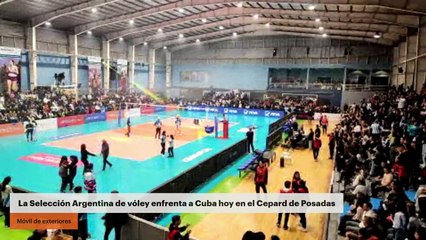 La Selección Argentina de vóley enfrenta a Cuba hoy en el Cepard de Posadas