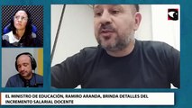 Ramiro Aranda, ministro de Educación, brinda detalles del incremento salarial docente