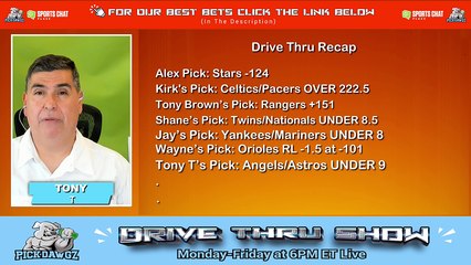 Live Free NBA MLB NHL Picks Drive Thru Show 5-21-2024