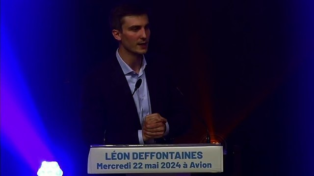 Meeting de Léon Deffontaines à Avion (Pas-de-Calais)