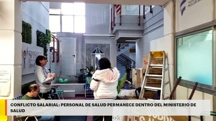 Conflicto Salarial | Personal de Salud permanece dentro del ministerio de Salud