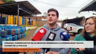 Posadas | Comerciantes de la Uruguay regresan a la normalidad tras el acampe de la Policía