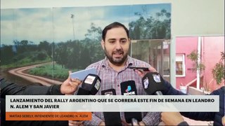 Se realizó el lanzamiento del Rally Argentino que se correrá este fin de semana en Leandro N. Alem y San Javier