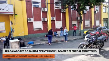 Posadas: Trabajadores de salud levantaron el acampe frente al ministerio