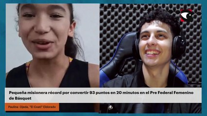 Pequeña misionera récord por convertir 93 puntos en 20 minutos en el Pre Federal Femenino de Básquet