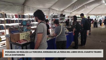 Posadas | Se realiza la tercera jornada de la Feria del Libro en el cuarto tramo de la Costanera