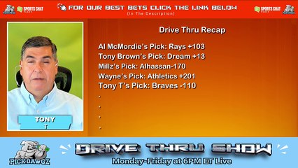 Live Free MLB WNBA Picks Drive Thru Show 7-11-2024