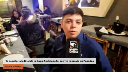 Ya se palpita la final de la Copa América: Así se vive la previa en Posadas