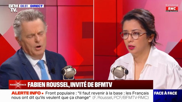 Fabien Roussel invité de la matinale de BFMTV RMC #NouveauFrontPopulaire