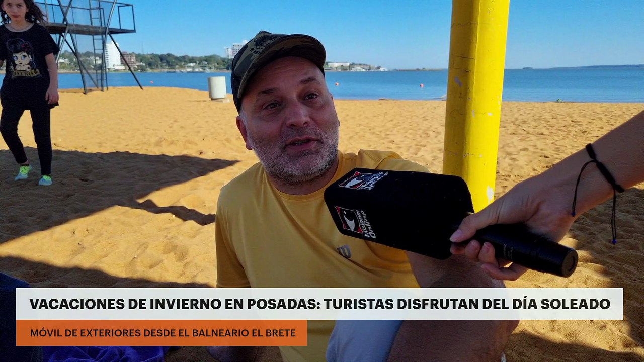 VACACIONES DE INVIERNO EN POSADAS: TURISTAS DISFRUTAN DEL DÍA SOLEADO