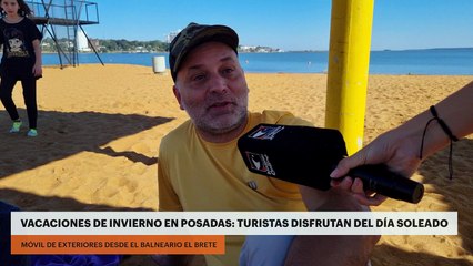 VACACIONES DE INVIERNO EN POSADAS: TURISTAS DISFRUTAN DEL DÍA SOLEADO