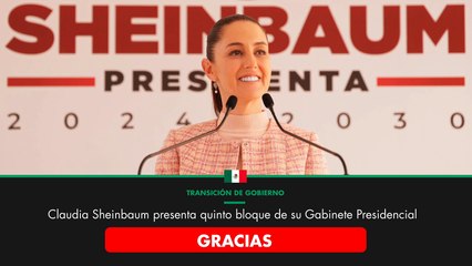 下载视频: EN VIVO: Claudia Sheinbaum presenta quinto bloque de su Gabinete Presidencial