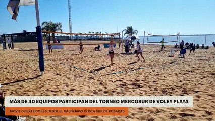 MÁS DE 40 EQUIPOS PARTICIPAN DEL TORNEO MERCOSUR DE VOLEY PLAYA