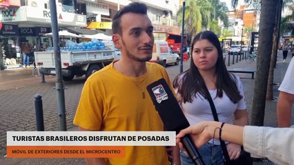 TURISTAS BRASILEROS DISFRUTAN DE POSADAS