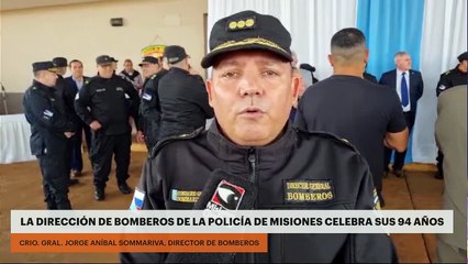 LA DIRECCIÓN DE BOMBEROS DE LA POLICÍA DE MISIONES CELEBRA SUS 94 AÑOS
