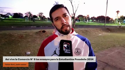 Así vive la Comercio N° 8 los ensayos para la Estudiantina Posadeña 2024
