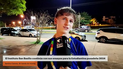 El Instituto San Basilio continúa con sus ensayos para la Estudiantina posadeña 2024